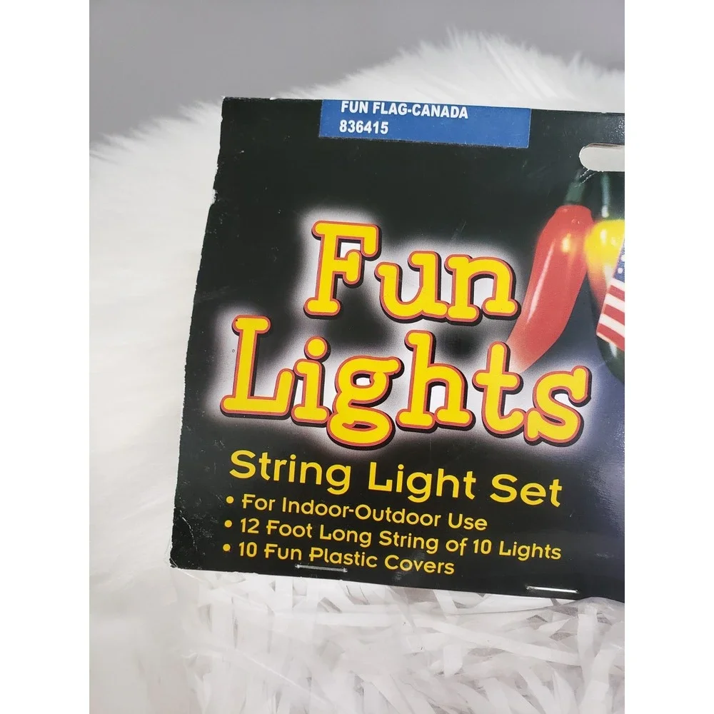 NEW Vintage Canada Canadian STRING LIGHTS‎ light up porch decor party